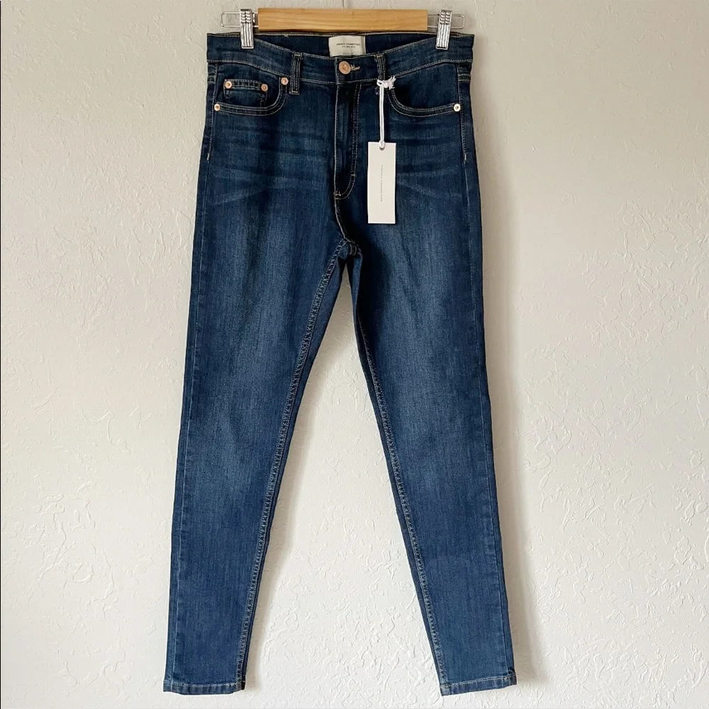 NWT French Connection Reset Skinny Jeans Vintage Blue 10/30 - Picture 3 of 11